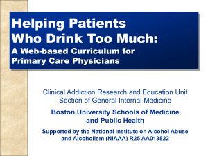 Helping Patients with Alcohol Problems