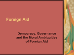 Foreign Aid - University of Pittsburgh