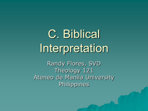C. Biblical Interpretation