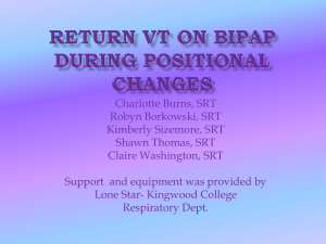BIPAP Changes in Position on Return VT