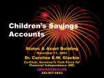 Children`s Savings Accounts - Center for Social Development