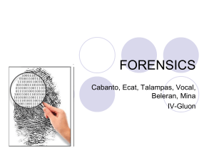 forensics - bayo2pisay