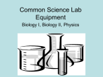 Common Science Lab Equipment