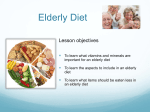 Elderly diet