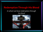 Redemption Through His Blood