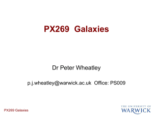 PX269 Galaxies - University of Warwick