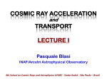 COSMIC RAY ACCELERATION and TRANSPORT LECTURE I