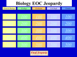 EOC Review Jeopardy - Jutzi
