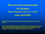 WHO Risk and Crisis pp