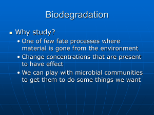 Biodegradation