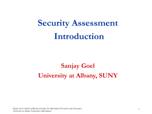Risk Analysis - University at Albany
