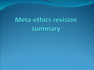 the Meta-Ethics whizz through PowerPoint