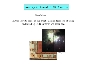 Part 2 : Use of CCD cameras
