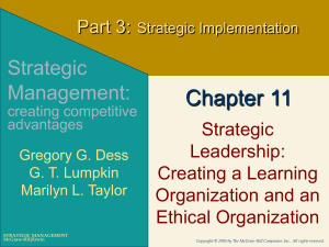 Strategic Management - McGraw Hill Higher Education