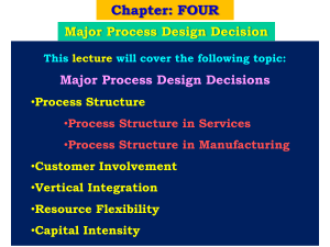 Process Structure in Services…….Contd.