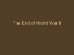 The End of World War II - World History with Ms. Byrne