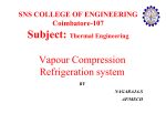 the ideal vapor-compression refrigeration cycle