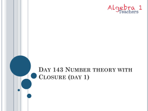 Day-143-Presentation-Number theory with closure(Day 1)