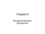 Managing Application Development