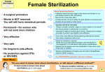 Female Sterilization A surgical procedure