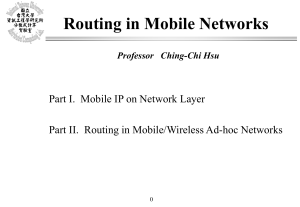 Research on Routing in Mobile/Wireless Ad