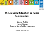 UNDP presentation on Roma Housing by Jelena Tadzic at