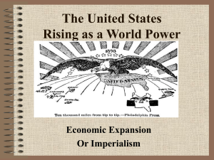 The United States Rising as a World Power