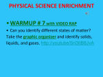 DO NOW 7 PHYSICAL SCIENCE