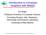 Introduction to Computer Graphics with WebGL
