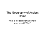 The Geography of Ancient Rome