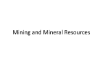 Mining and Mineral Resources
