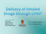 Delivery of Inhaled Drugs through CPAP