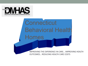 Behavioral Health Home Service Definitions