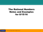 Example: Reducing a Rational Number