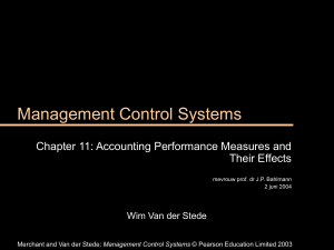 Situational Influences on Management Control Systems