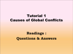Tutorial 1 – Causes of Global Conflicts