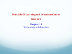 Principle Of Learning and Education Course NUR 315 Chapter 13