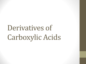 Derivatives of Carboxylic Acids