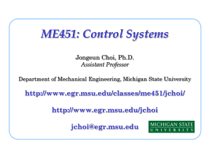 ME451 - MSU College of Engineering