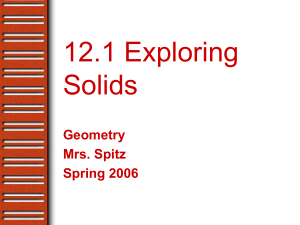 12.1 Exploring Solids