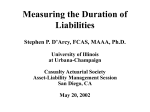 Measuring the Duration of Liabilities