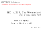 HIC: ALICE, The Wonderland more or less personal view