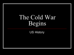 of the Cold War - Plain Local Schools