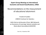 Recommendations on the measurement of educational attainment