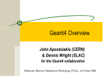 Geant4 Overview