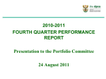 2010-2011 FOURTH QUARTER