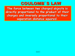 Coulomb`s Law Notes