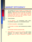 Efficient Markets Lecture