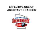 EFFECTIVE USE OF ASSISTANT COACHES