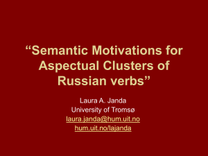 Constraints on the formal structure of Russian verb clusters